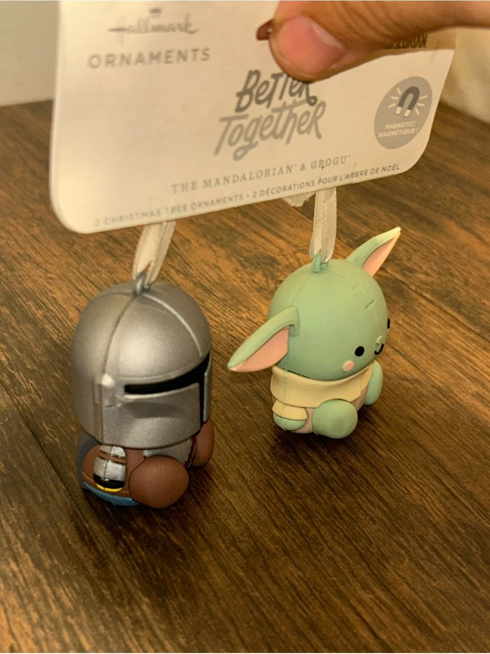 Hallmark Better Together Star Wars The Mandalorian & Grogu Set of 2 Ornaments NW